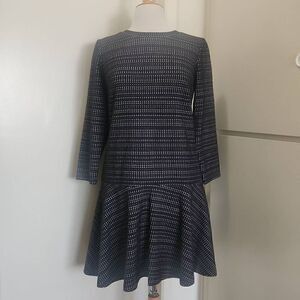 Ann Taylor Black/Ivory Knit Dress, NWOT, S